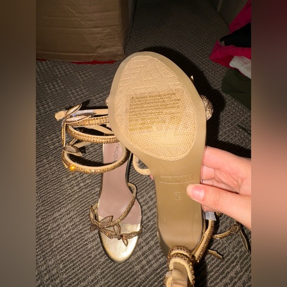 Gold butterfly heels - Picture 5 of 5